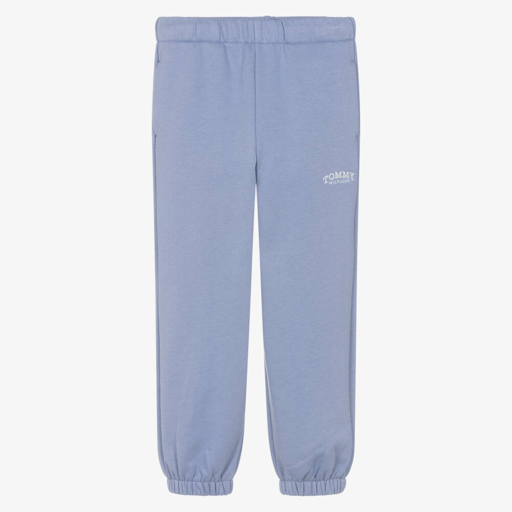 Tommy Hilfiger-Girls Purple Jersey Monotype Logo Joggers | Childrensalon Outlet