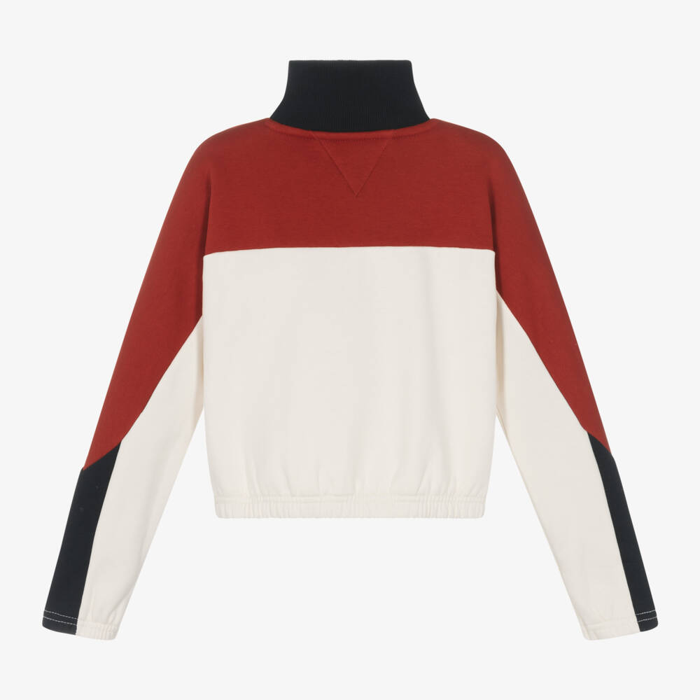 Tommy Hilfiger-Колор-блок хлопковый свитшот для девочек | Childrensalon Outlet