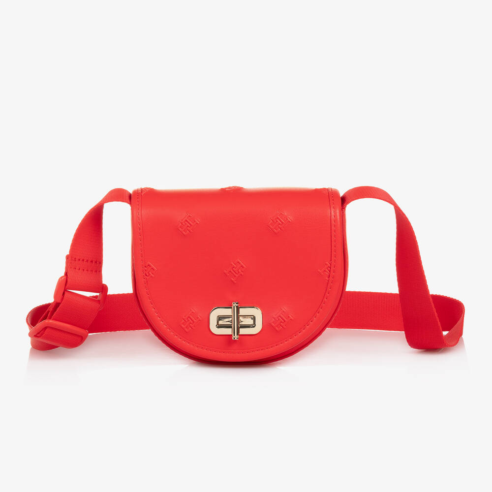 Tommy Hilfiger-Girls Red Monogram Shoulder Bag (16cm) | Childrensalon Outlet