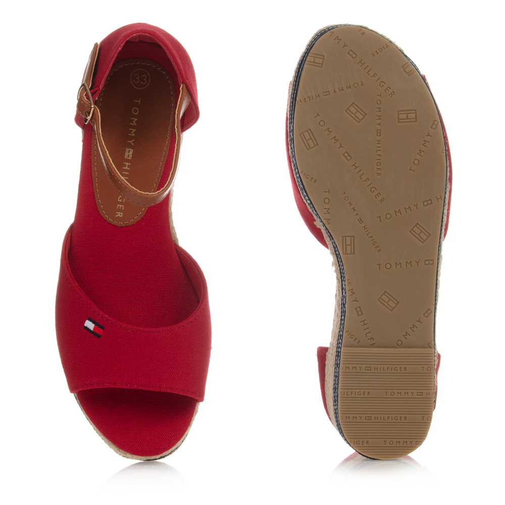 Compensées rouge tommy hilfiger 2025