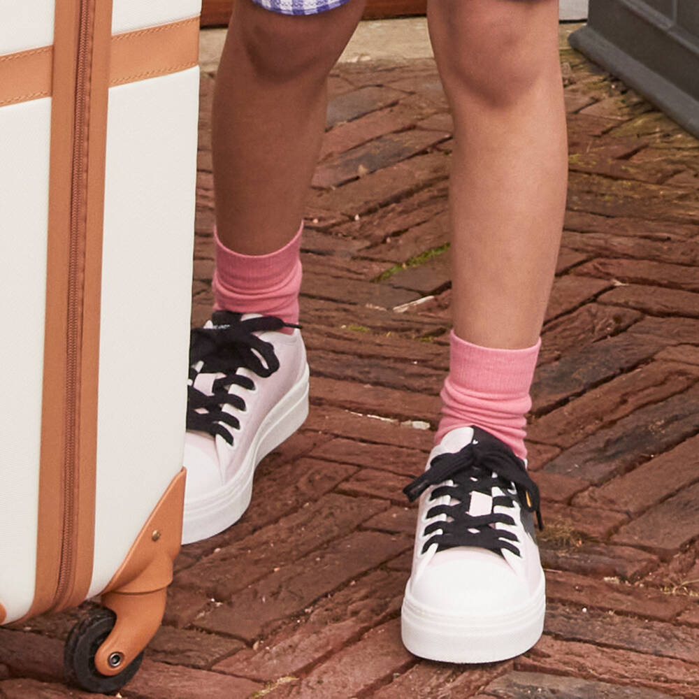 Tommy Hilfiger-Girls Rosy Cotton Blend Socks Duo | Childrensalon Outlet