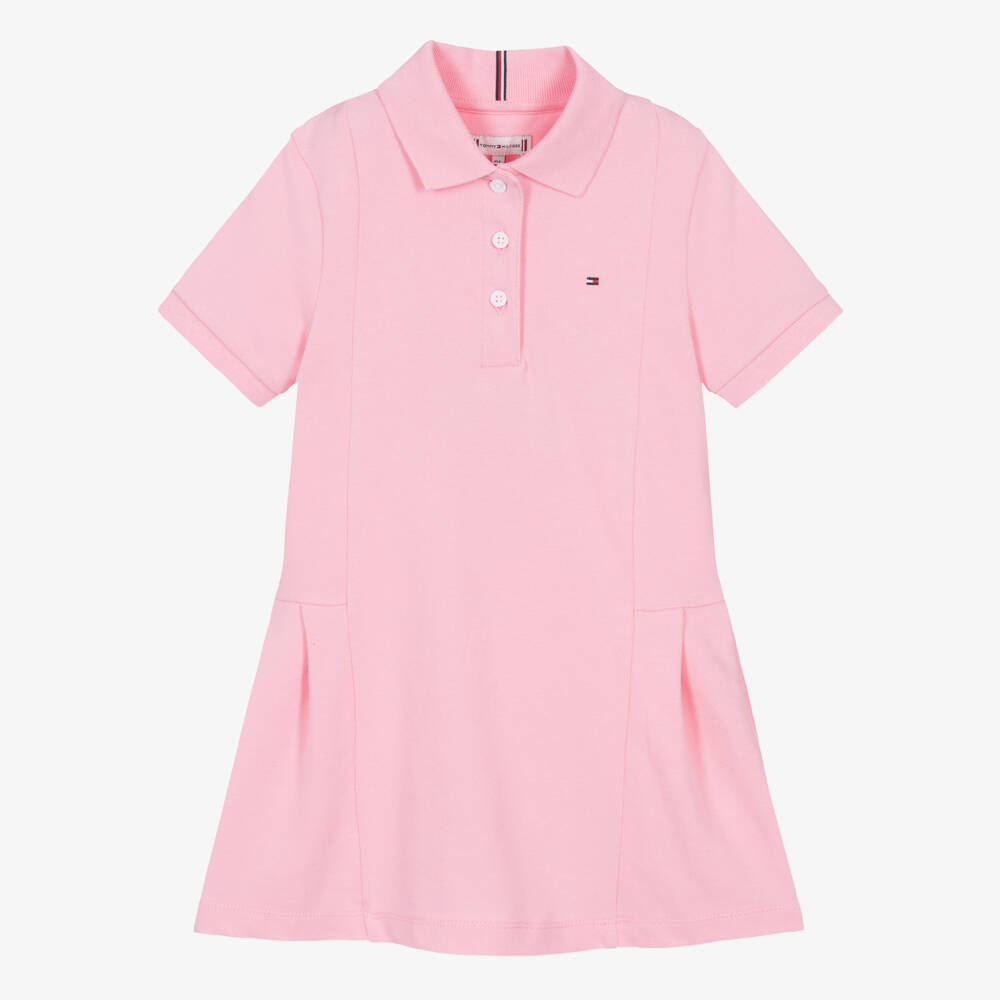 Tommy Hilfiger-Girls Rosy Cotton Polo Frock | Childrensalon Outlet