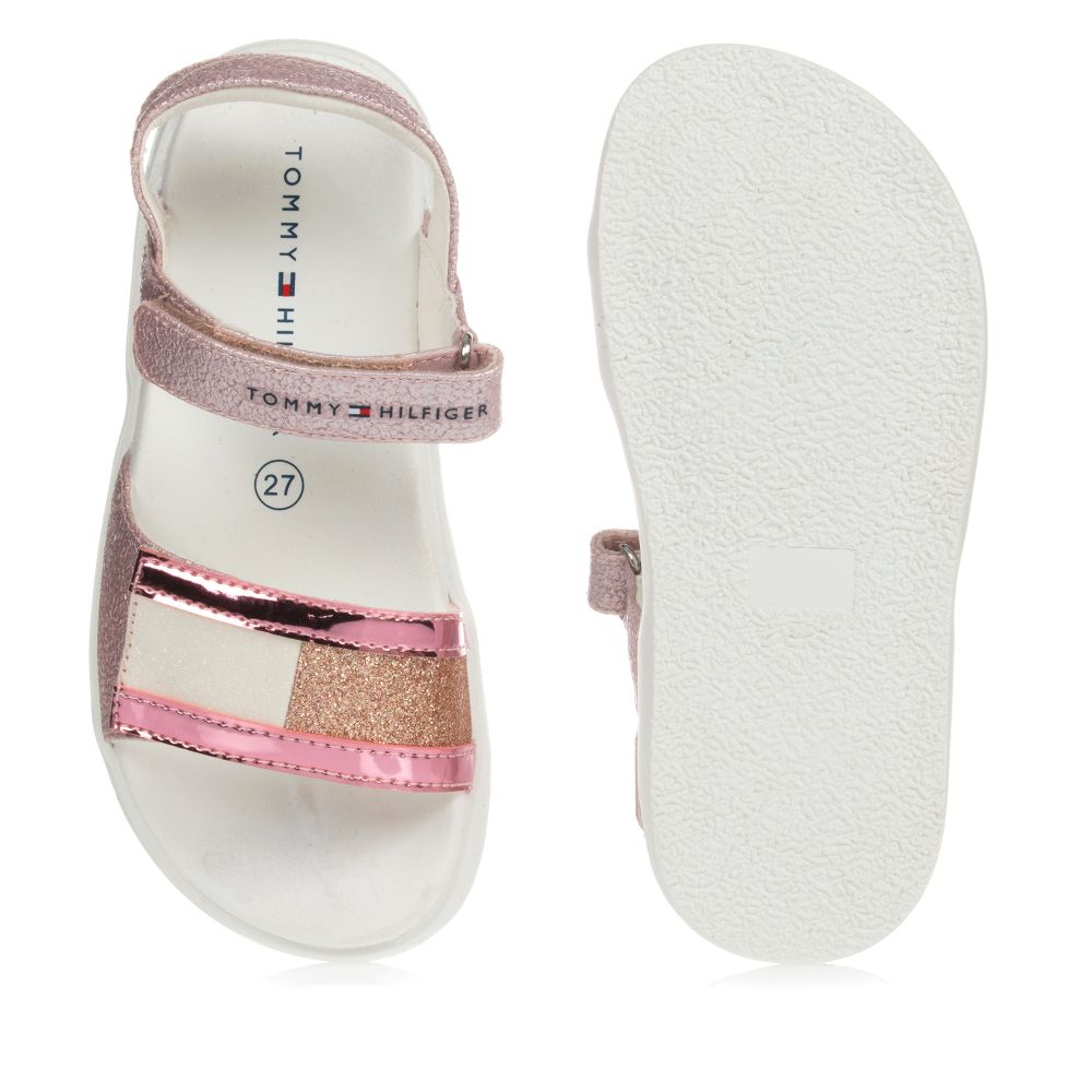 kredit stum snesevis Tommy Hilfiger - Girls Shimmery Pink Sandals | Childrensalon Outlet