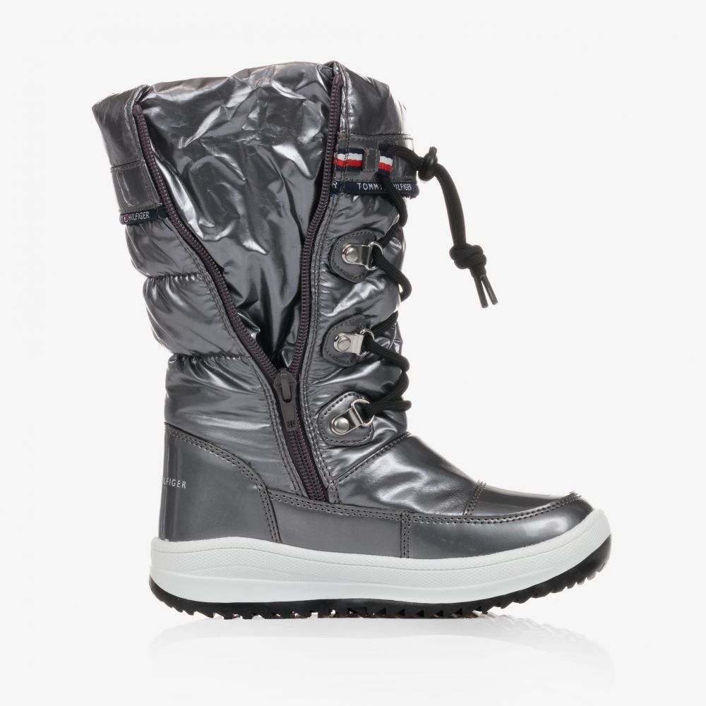 Tommy hilfiger silver boots online