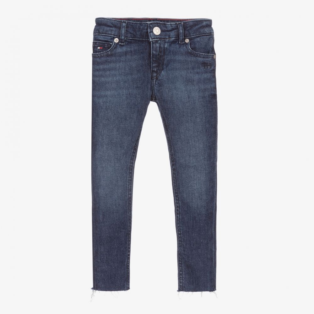 Tommy Hilfiger - Girls Skinny Blue Denim Jeans | Childrensalon