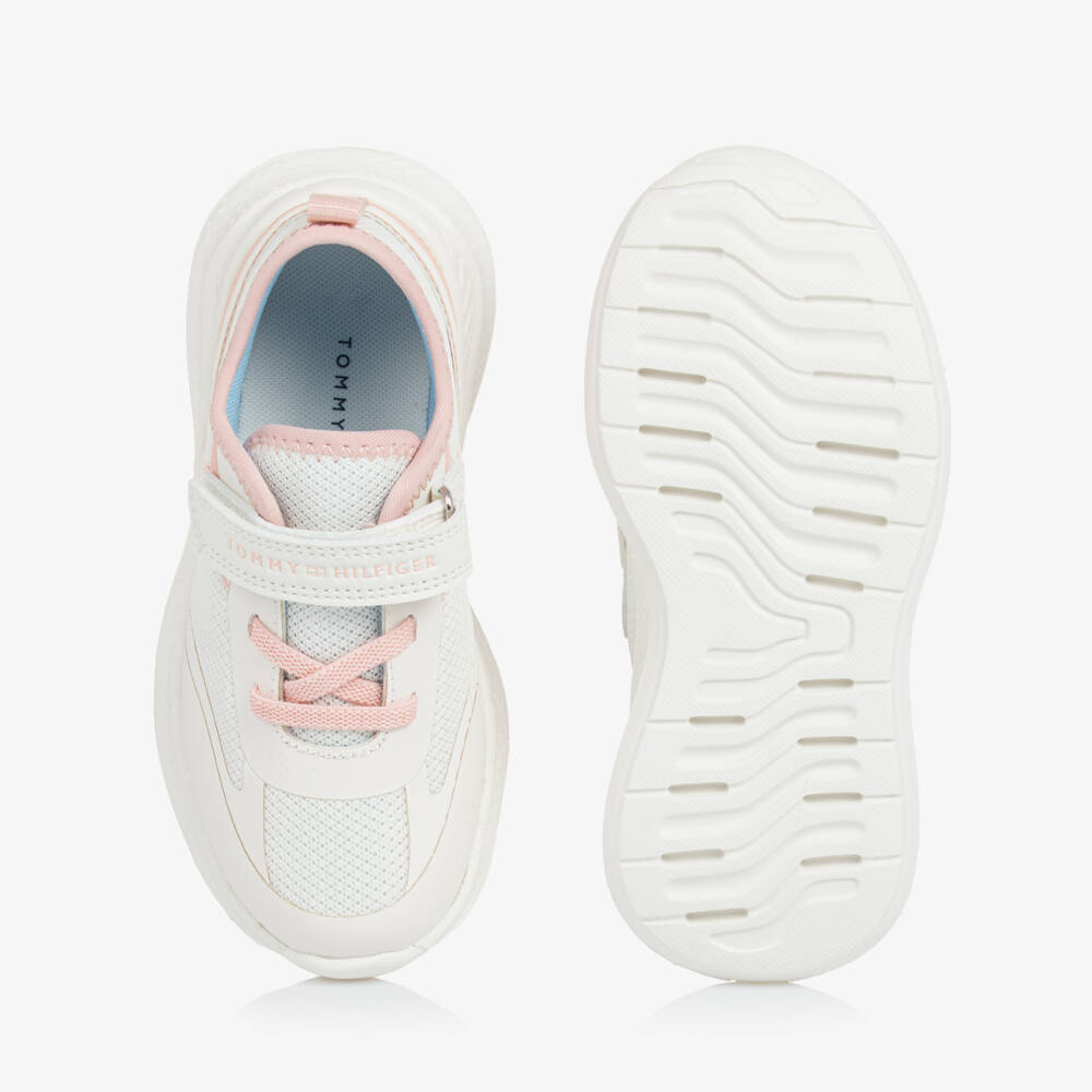 Tommy Hilfiger-Girls Soft Mesh Velcro Sneakers | Childrensalon Outlet