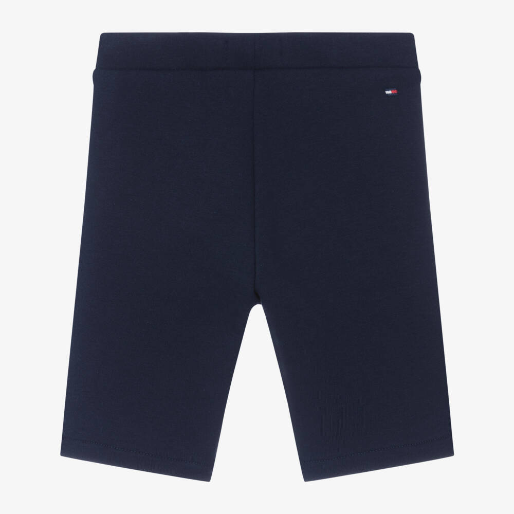 Tommy Hilfiger-شورت رياضي ناعم للبنات بلون كحلي | Childrensalon Outlet