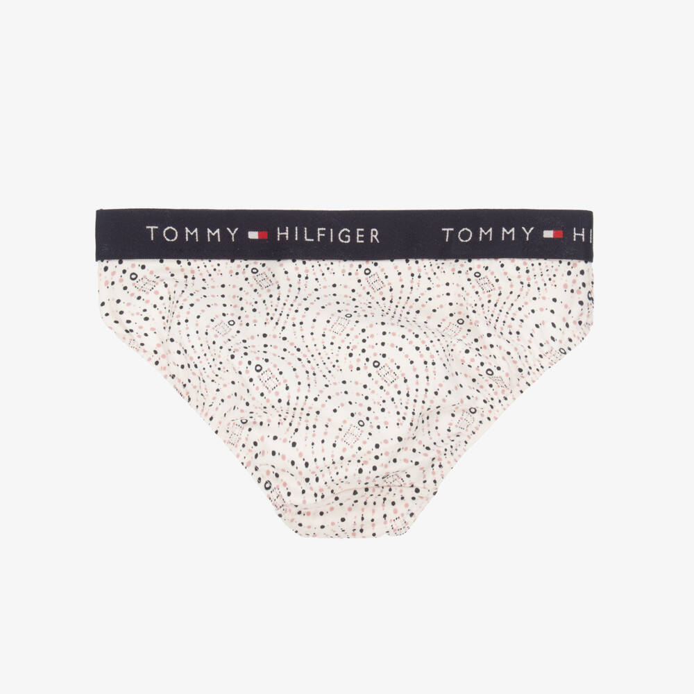 Tommy Hilfiger-Girls Soft Pink Cotton Briefs Duo | Childrensalon Outlet