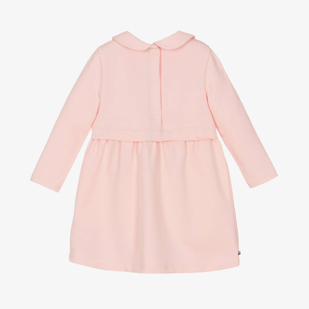 Tommy Hilfiger-Girls' Soft Pink Jersey Frock | Childrensalon Outlet