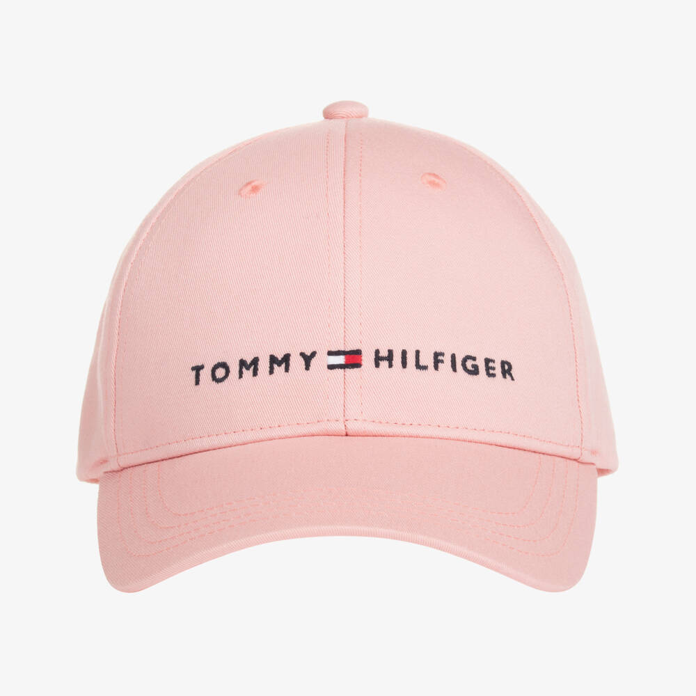 Tommy Hilfiger-Girls Soft Pink Twill Cap | Childrensalon Outlet