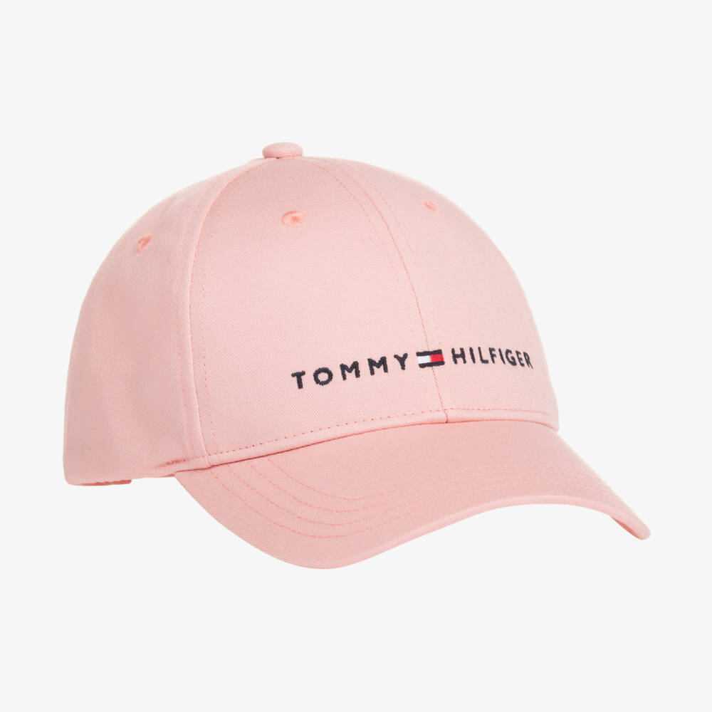 Tommy Hilfiger-Girls Soft Pink Twill Cap | Childrensalon Outlet