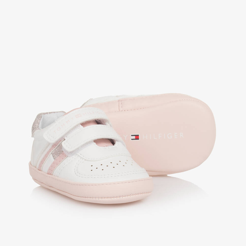 Tommy Hilfiger-Girls' Soft White First Sneakers | Childrensalon Outlet