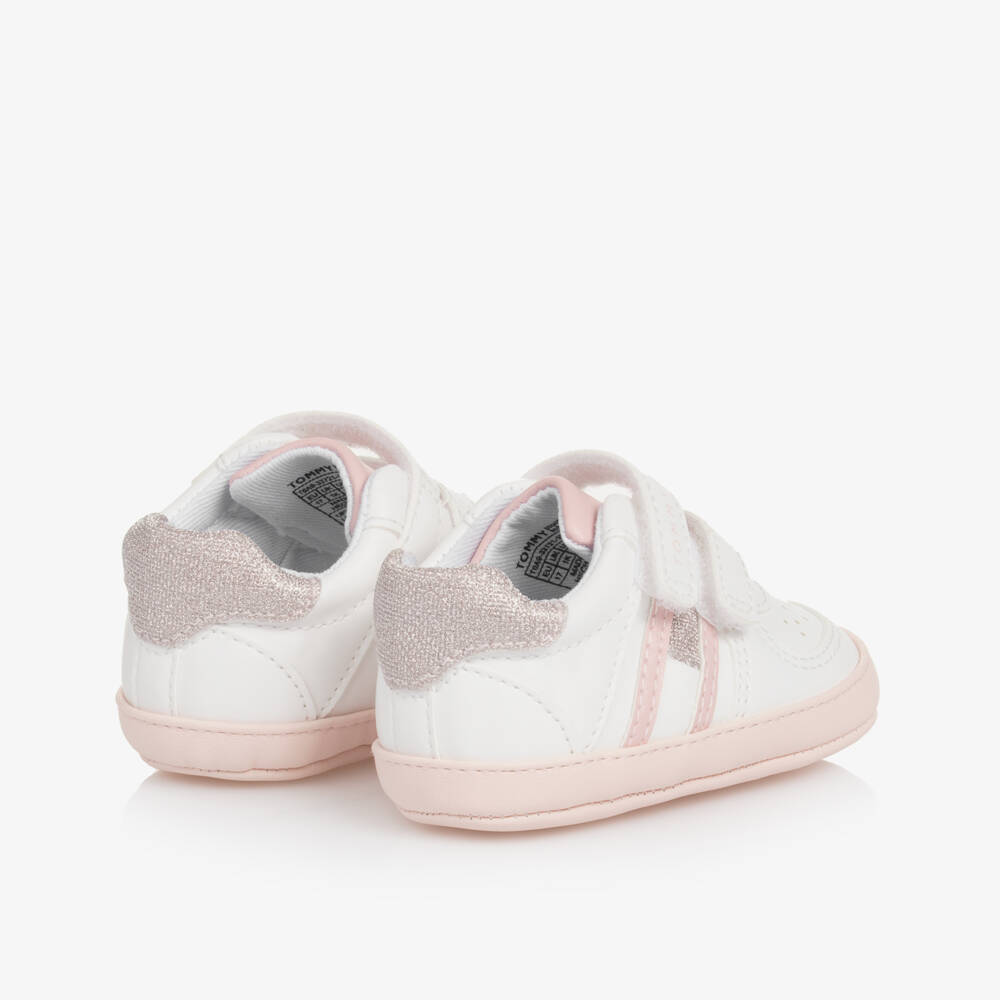 Tommy Hilfiger-Girls' Soft White First Sneakers | Childrensalon Outlet