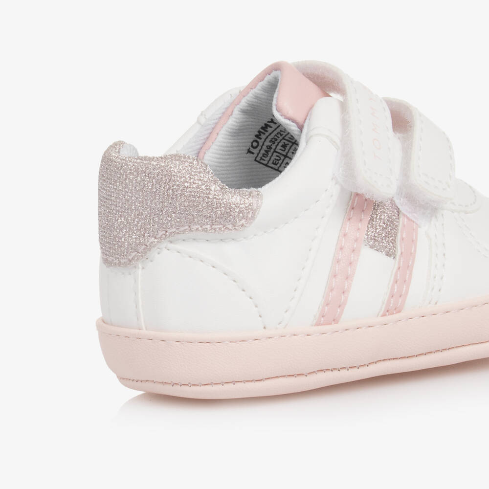 Tommy Hilfiger-Girls' Soft White First Sneakers | Childrensalon Outlet