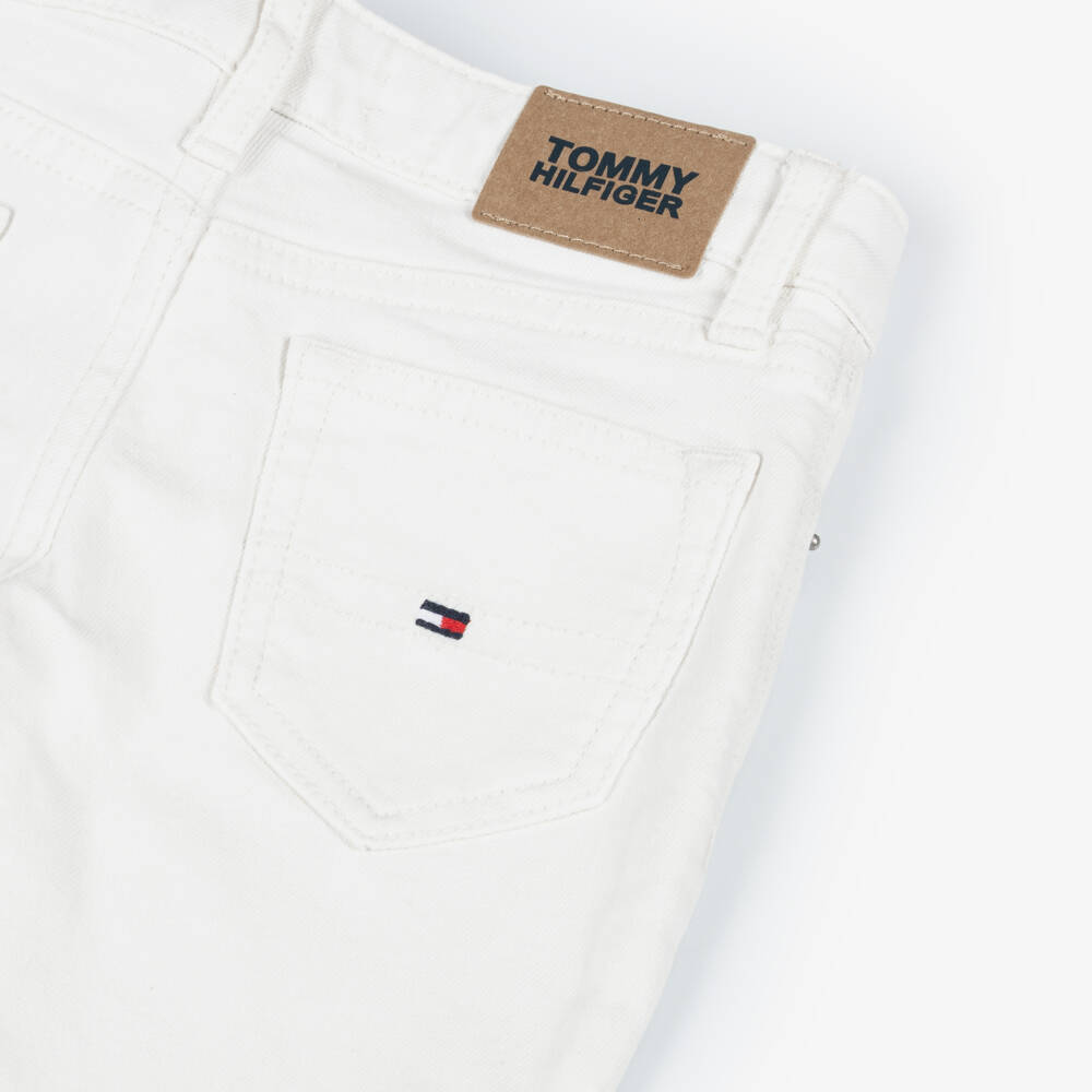 Tommy Hilfiger-Girls Soft White Flare Trousers | Childrensalon Outlet
