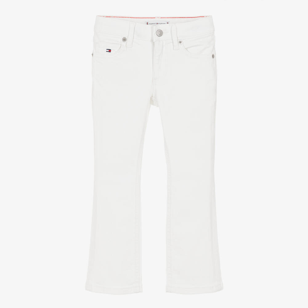 Tommy Hilfiger-بنطلون أبيض ناعم للبنات | Childrensalon Outlet