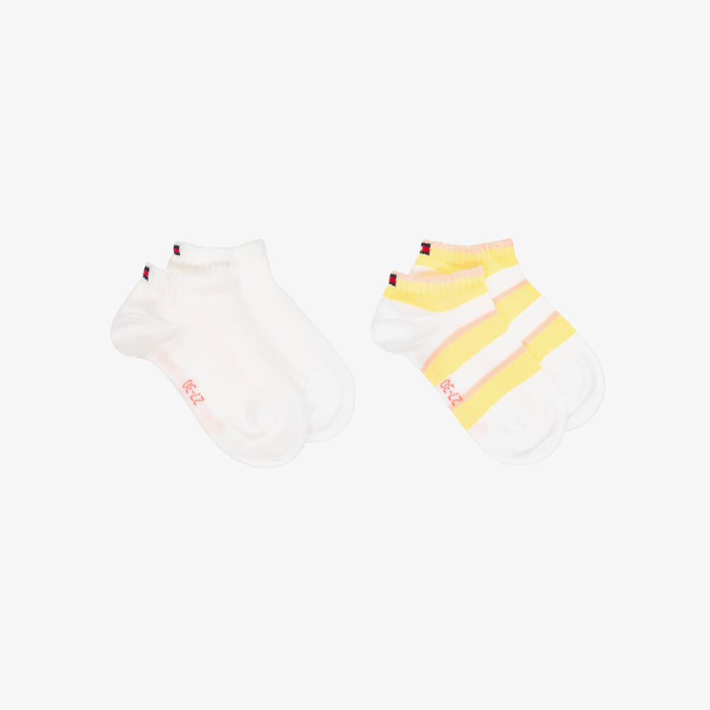 Tommy Hilfiger-Girls Striped Cotton Sock Duo | Childrensalon Outlet