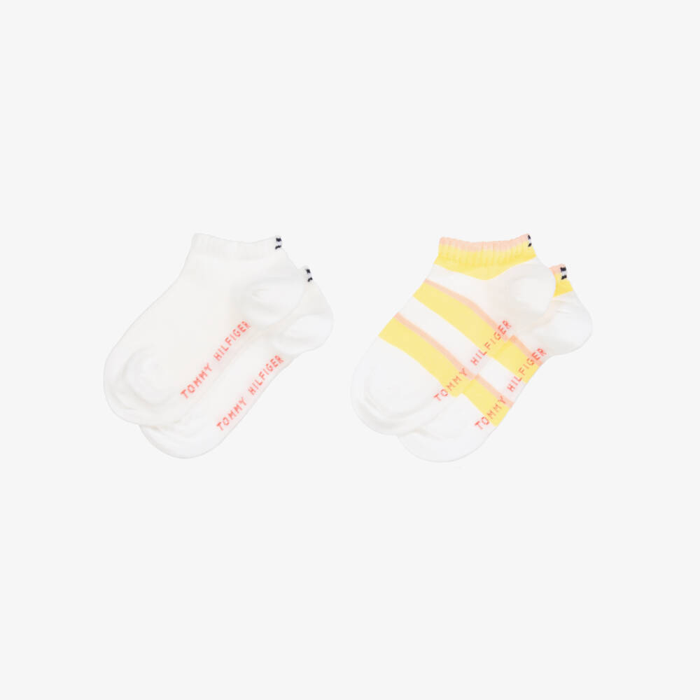 Tommy Hilfiger-Girls Striped Cotton Sock Duo | Childrensalon Outlet