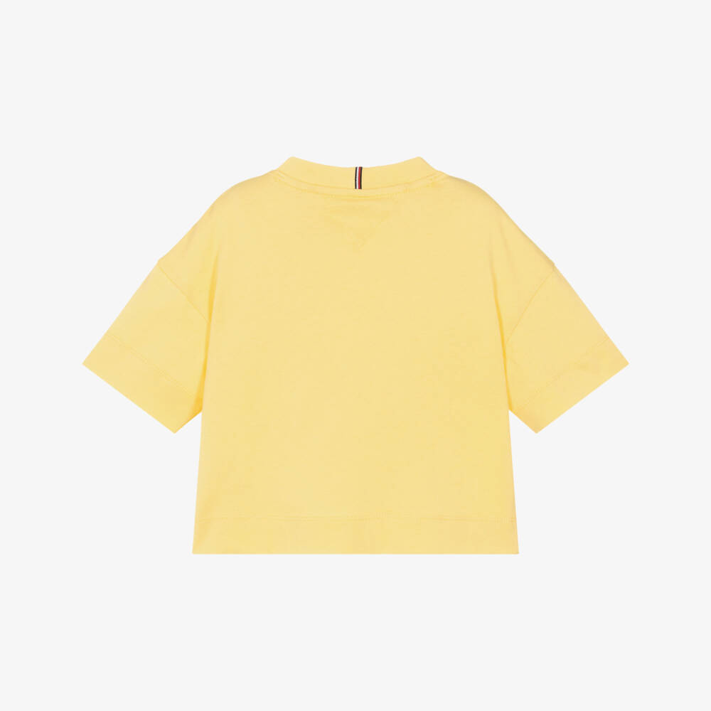Tommy Hilfiger-Girls Sunny Cotton Boxy Tee | Childrensalon Outlet