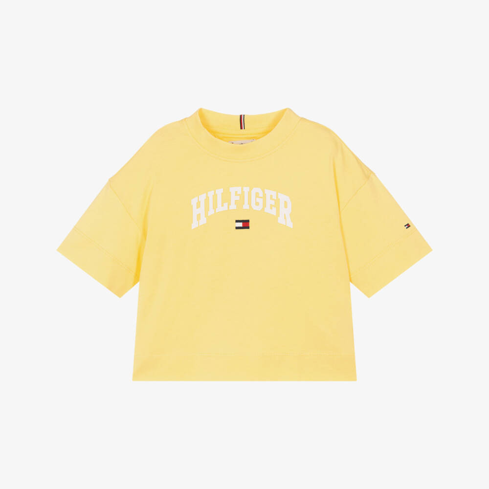Tommy Hilfiger-Girls Sunny Cotton Boxy Tee | Childrensalon Outlet