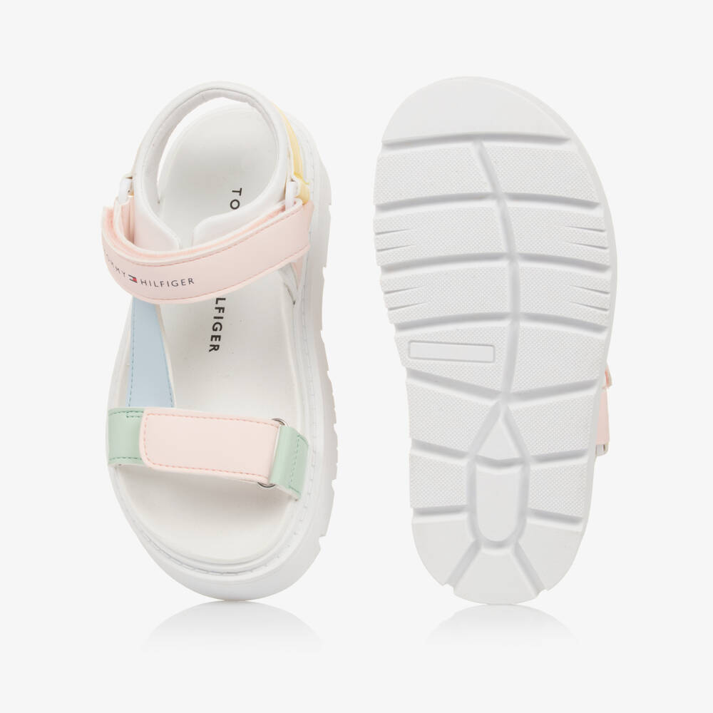 Tommy Hilfiger-Girls Vibrant Pastel Strappy Sandals | Childrensalon Outlet