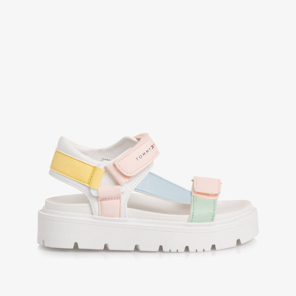 Tommy Hilfiger-Girls Vibrant Pastel Strappy Sandals | Childrensalon Outlet