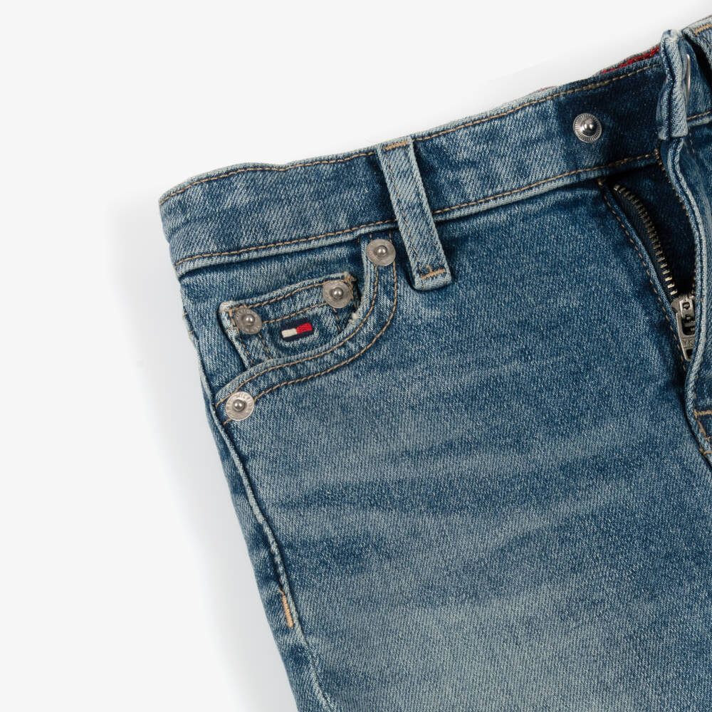 Tommy Hilfiger-Girls Washed Indigo Denim Skirt | Childrensalon Outlet