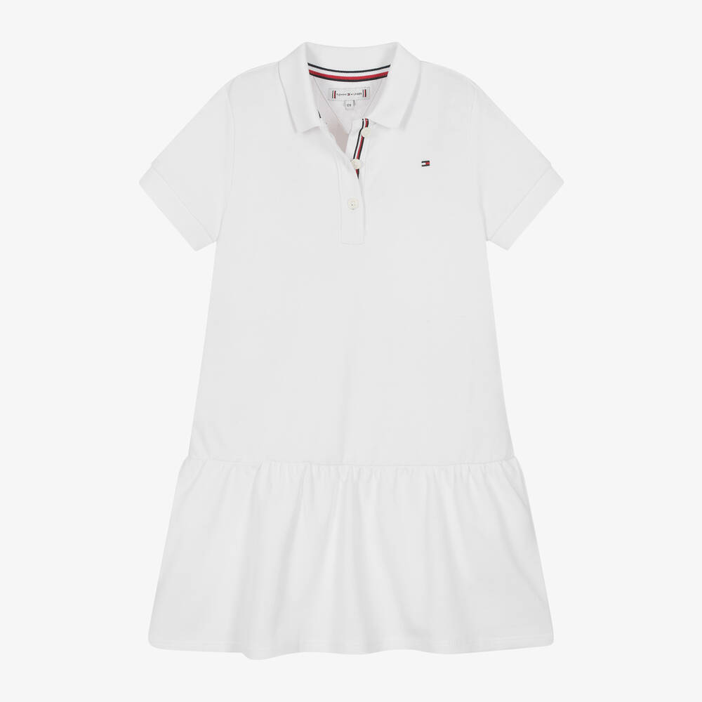 Girls white shirt dress hot sale