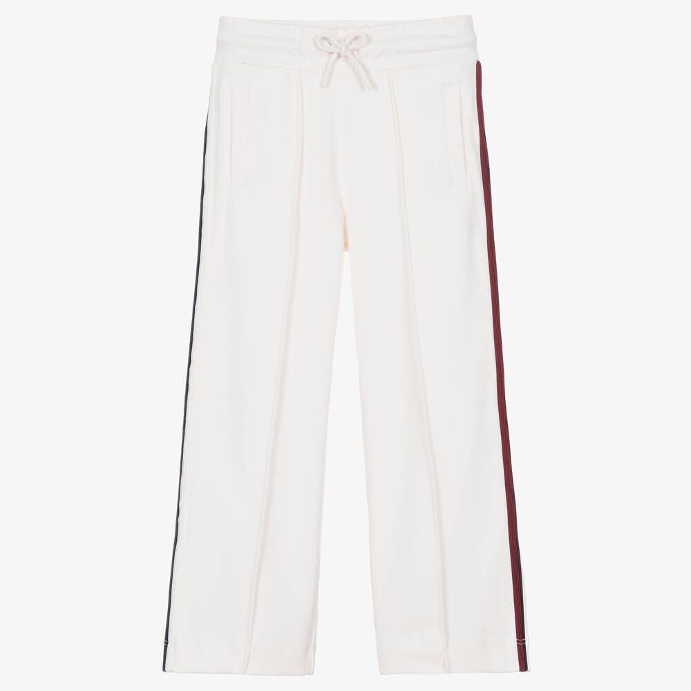 Tommy Hilfiger-Girls White Milano Jersey Joggers | Childrensalon Outlet