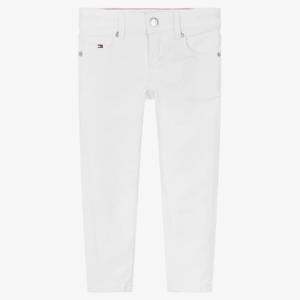 Tommy Hilfiger - Белые джинсы скинни для девочек | Childrensalon