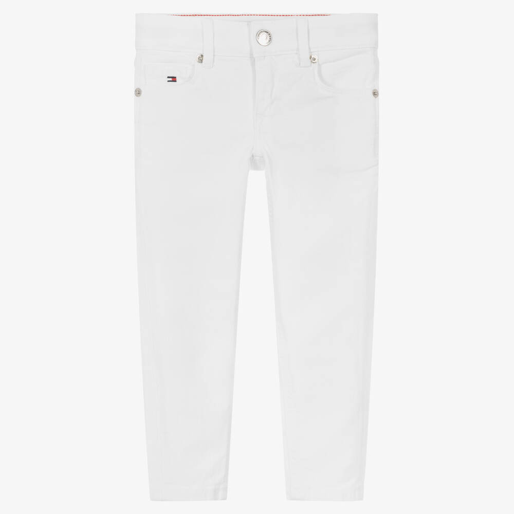 Tommy Hilfiger - Girls White Nora Skinny Jeans | Childrensalon