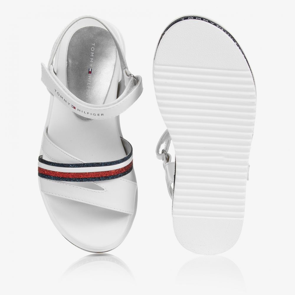 White tommy hilfiger sandals top