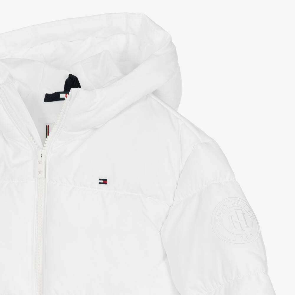 Doudoune tommy sale blanche
