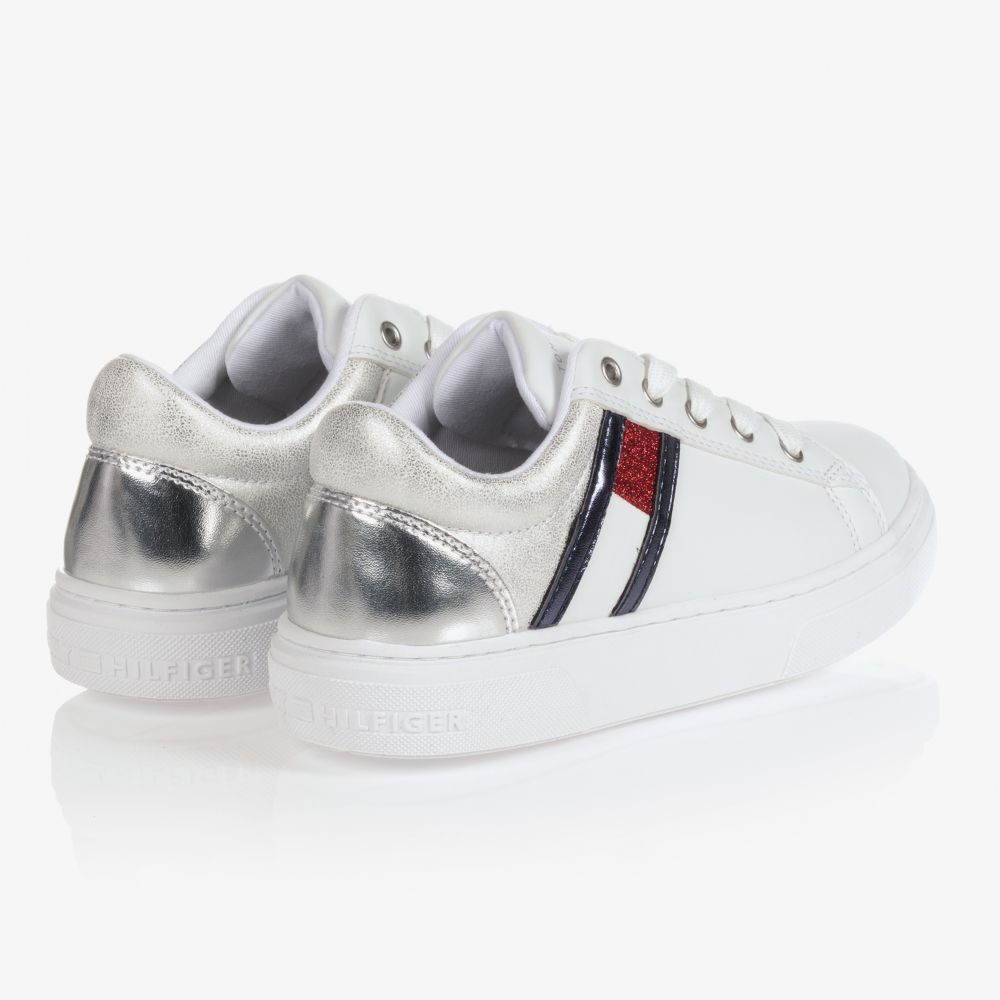 Tommy hilfiger store silver sneakers