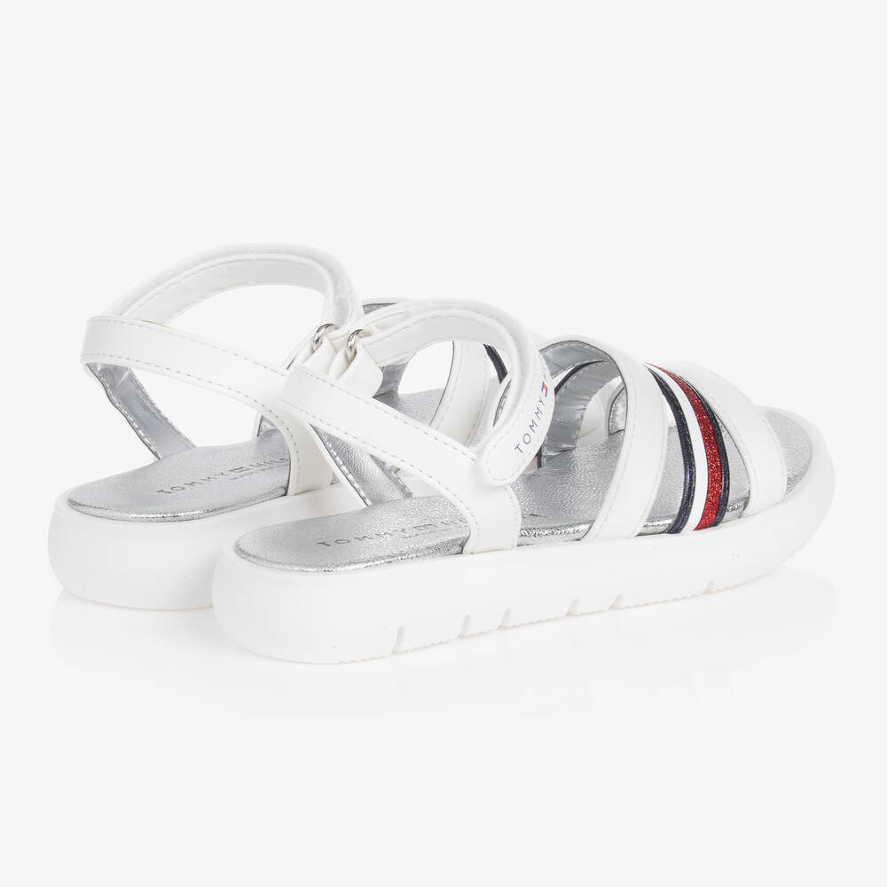 Tommy hilfiger hotsell silver sandals