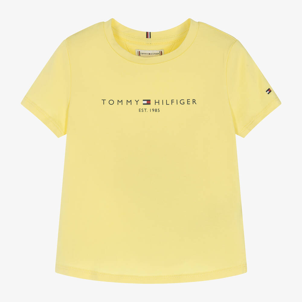 Yellow tommy hilfiger t shirt sale