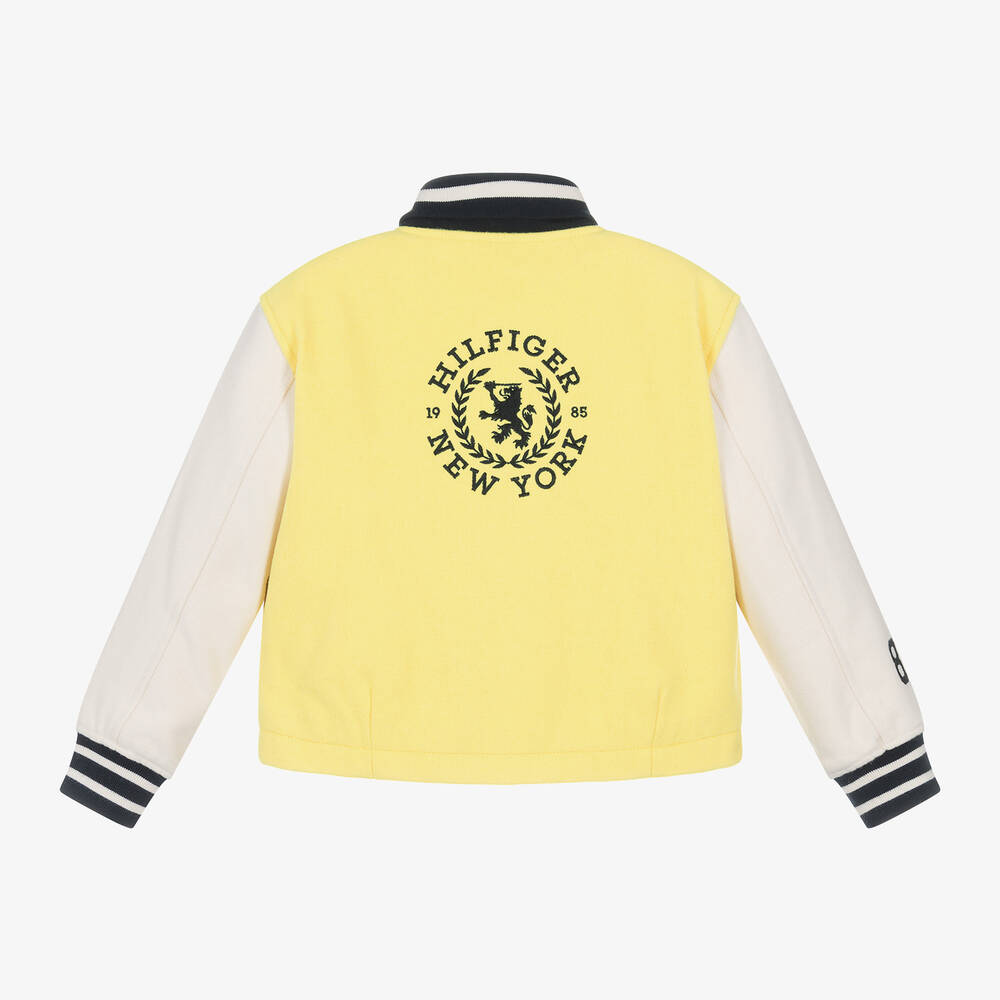 Tommy Hilfiger-Желтая спортивная куртка с вышивкой для девочек | Childrensalon Outlet