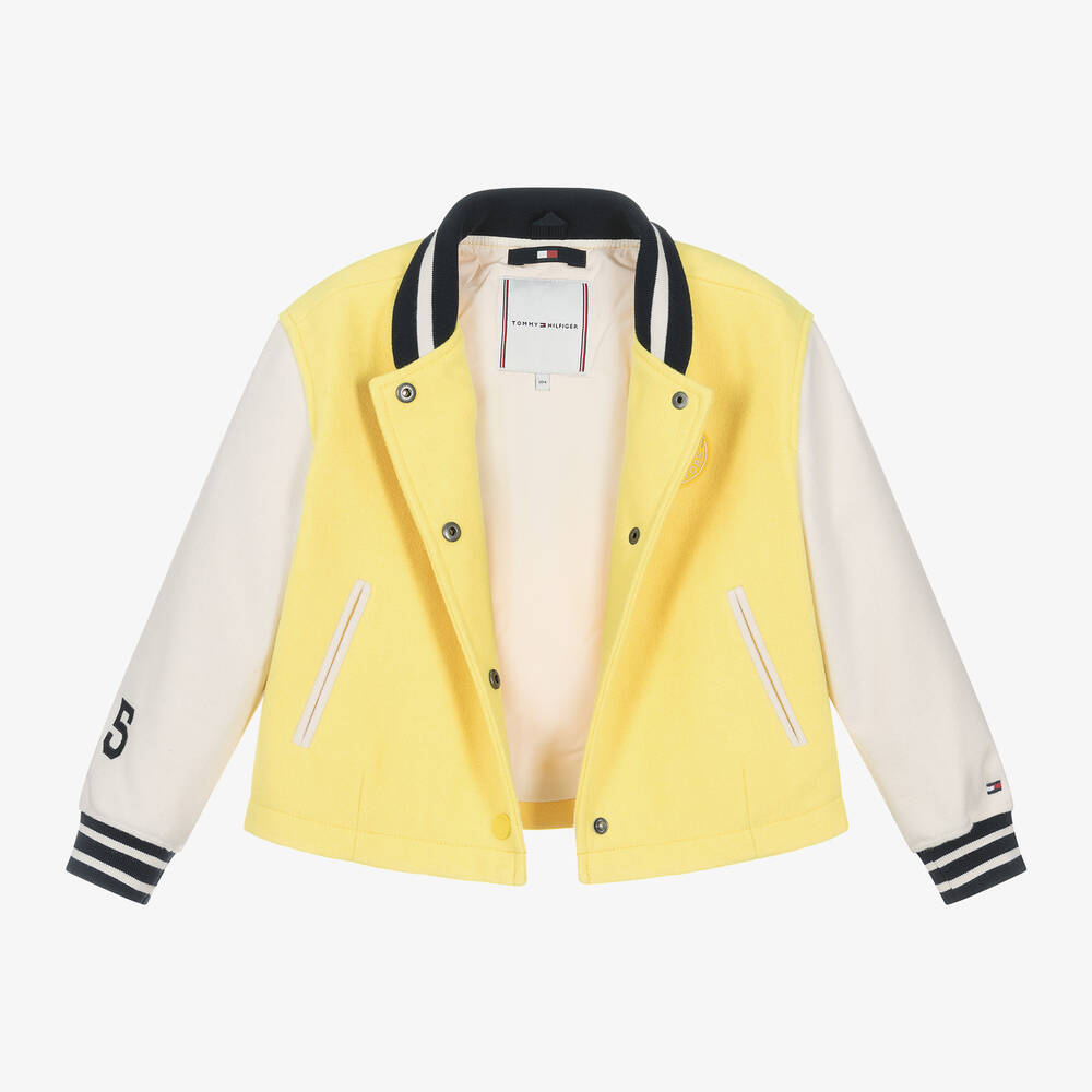Tommy Hilfiger-Желтая спортивная куртка с вышивкой для девочек | Childrensalon Outlet