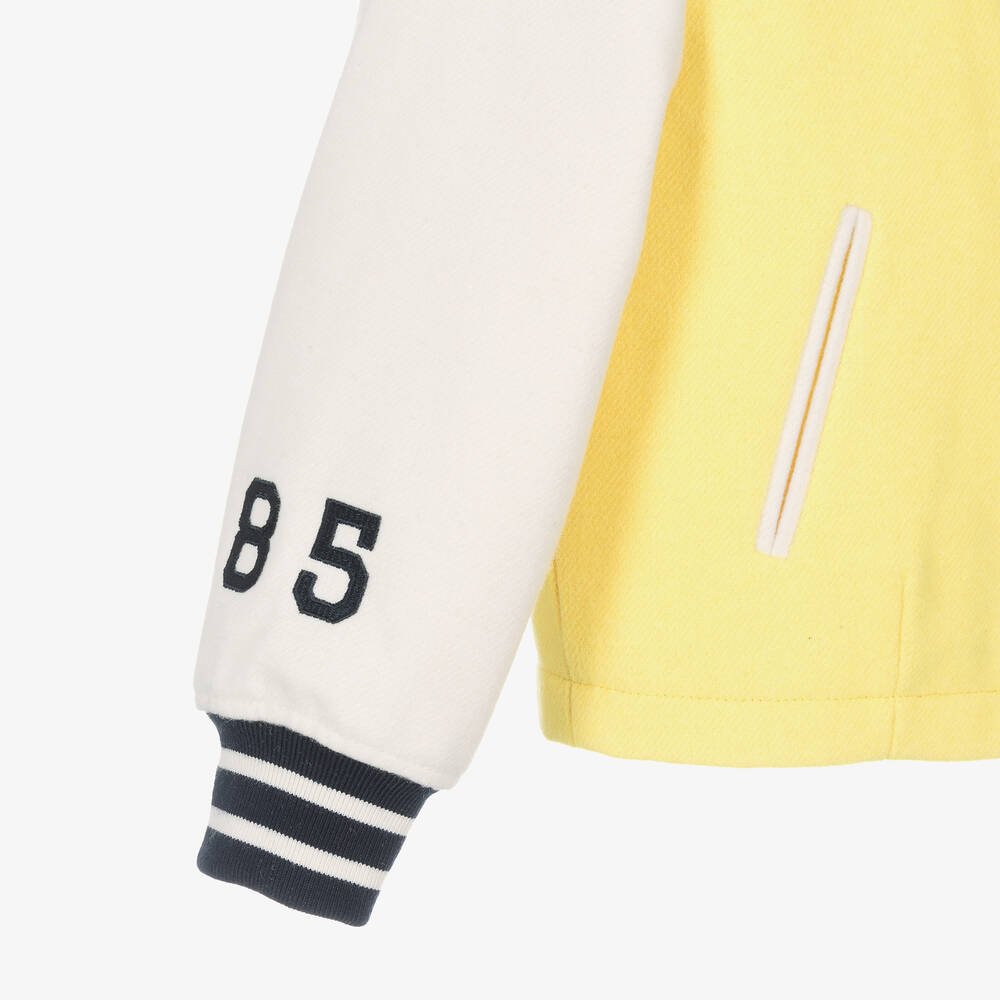 Tommy Hilfiger-Желтая спортивная куртка с вышивкой для девочек | Childrensalon Outlet