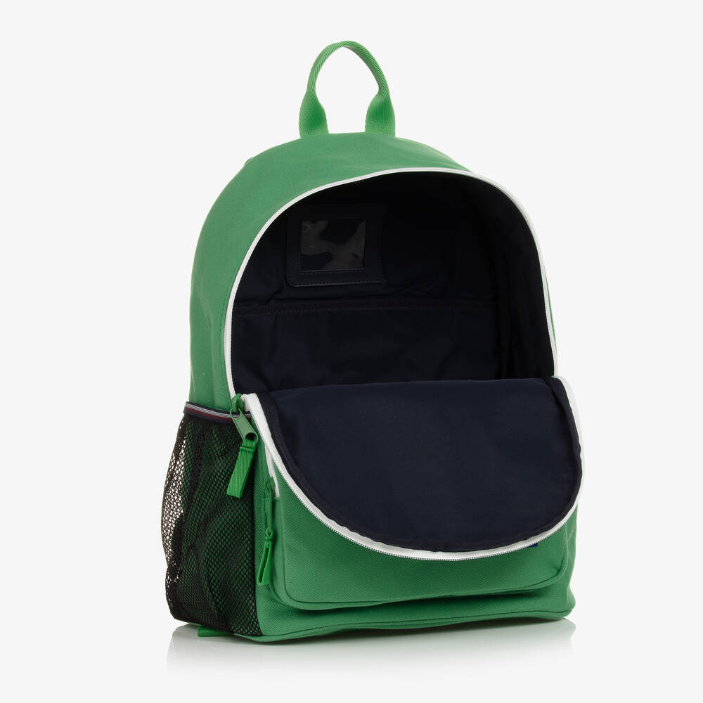 Tommy Hilfiger Green Canvas Flag Backpack 37cm Childrensalon Outlet