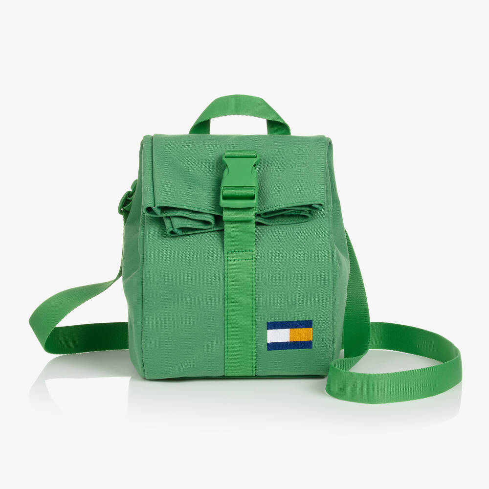 Sac repas vert en toile 23cm