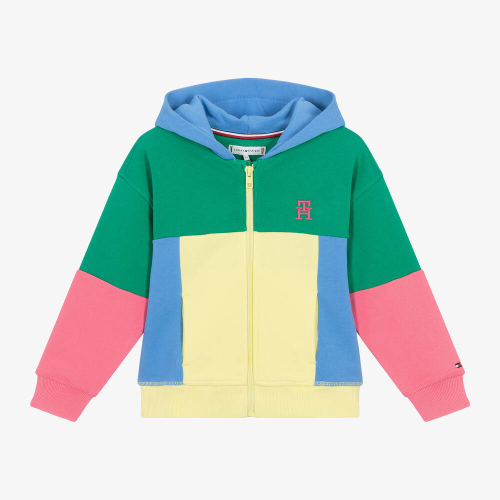 Multicolor tommy hilfiger hoodie 2025
