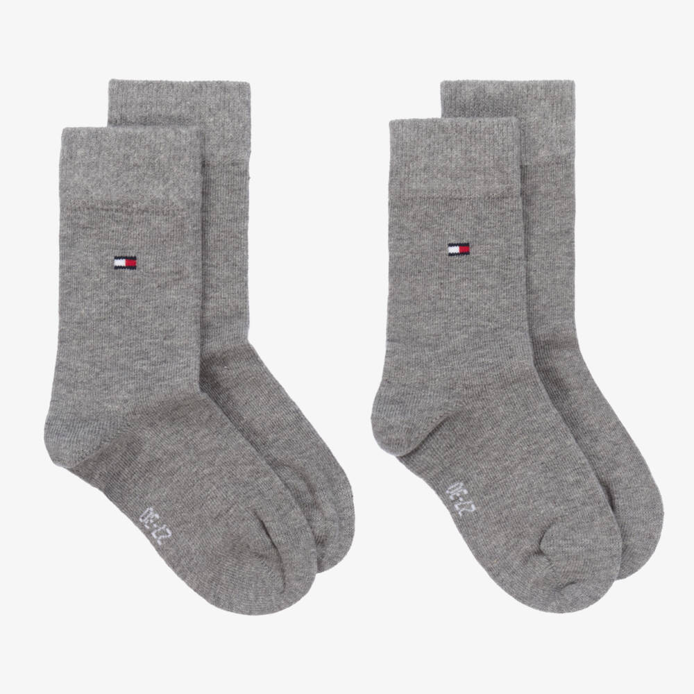 Tommy Hilfiger-جوارب رمادية من مزيج القطن | Childrensalon Outlet