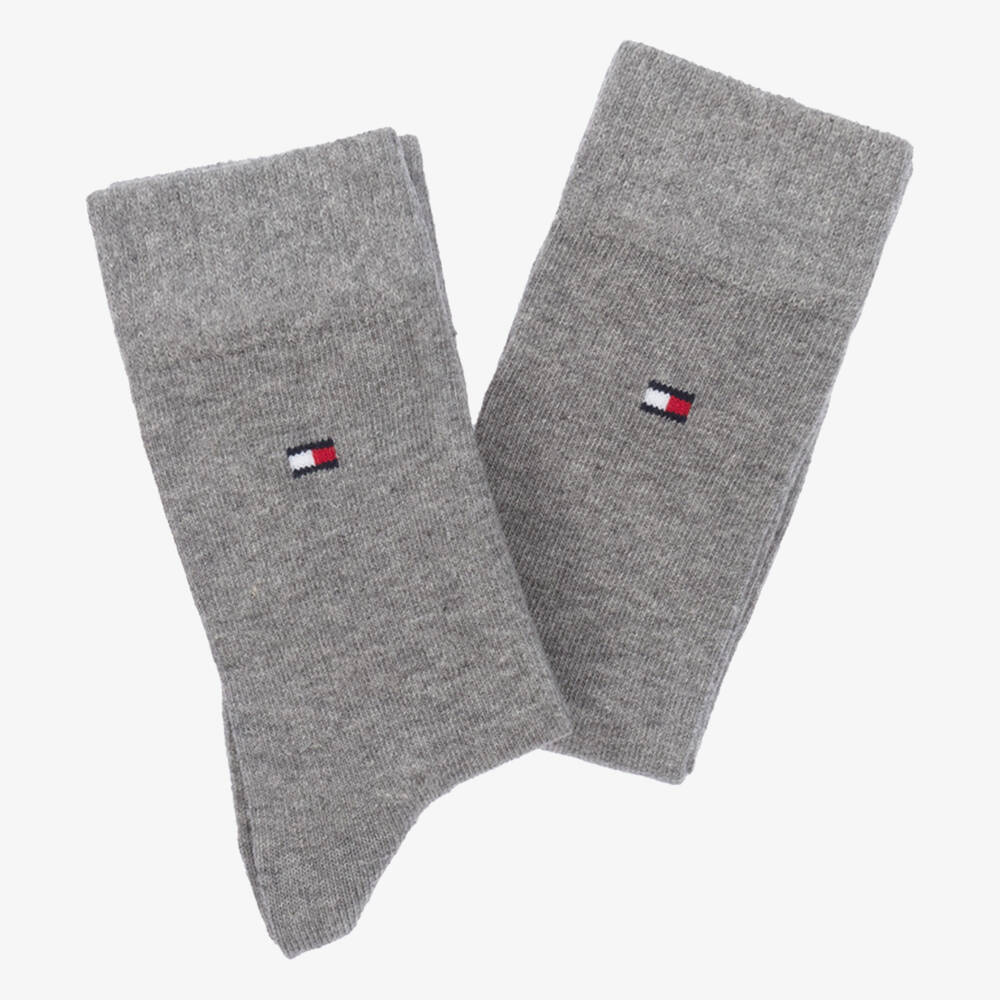 Tommy Hilfiger-جوارب رمادية من مزيج القطن | Childrensalon Outlet