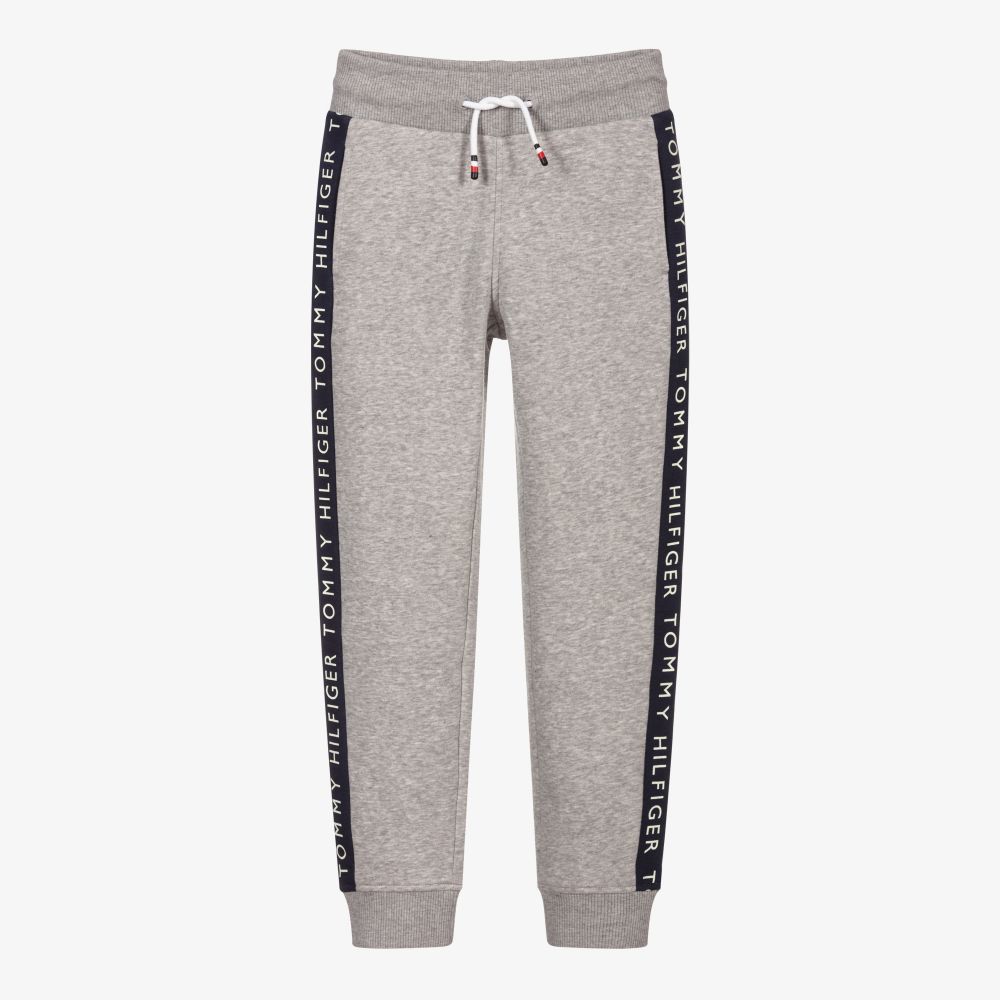 Tommy Hilfiger - Grey Organic Cotton Joggers | Childrensalon