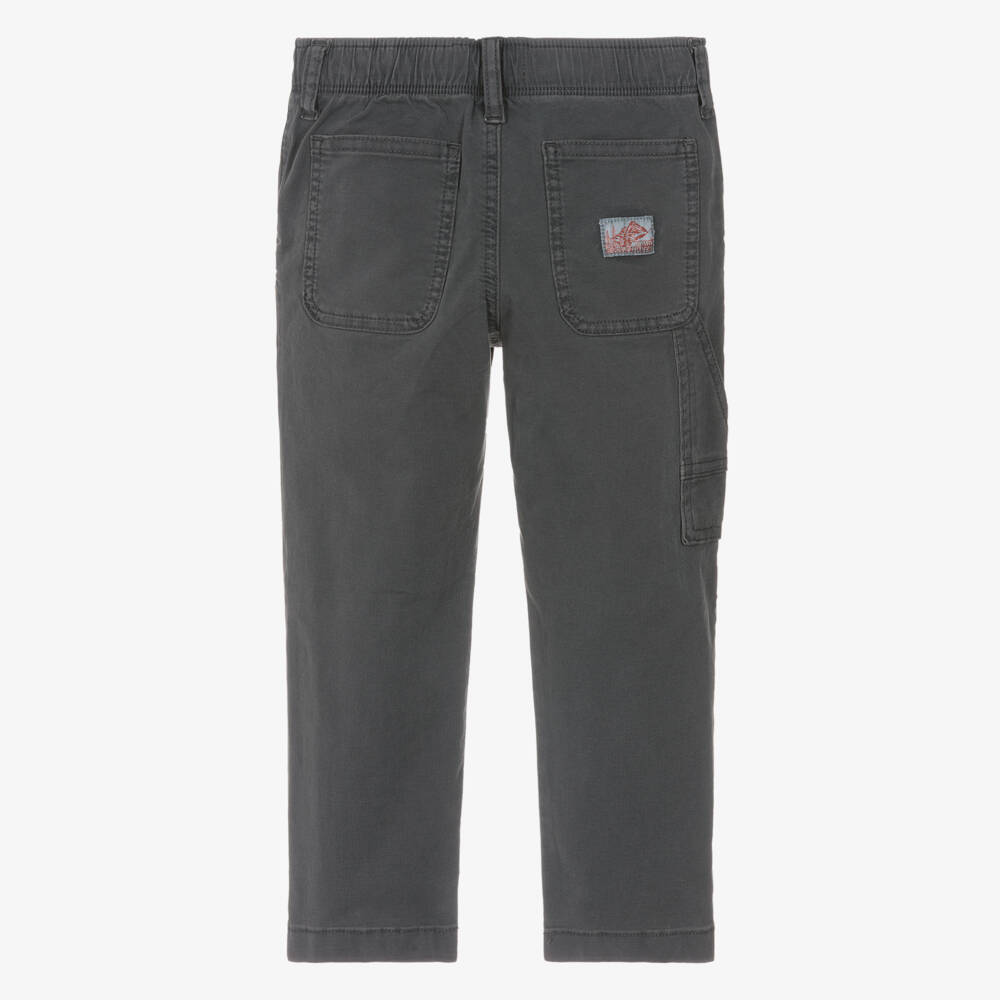 Tommy Hilfiger-Grey Straight Trouser | Childrensalon Outlet