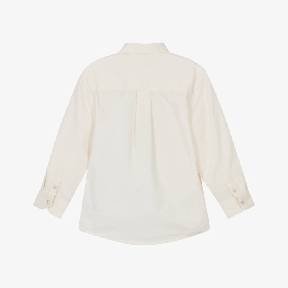 Tommy Hilfiger-Ivory Corduroy Shirt | Childrensalon Outlet