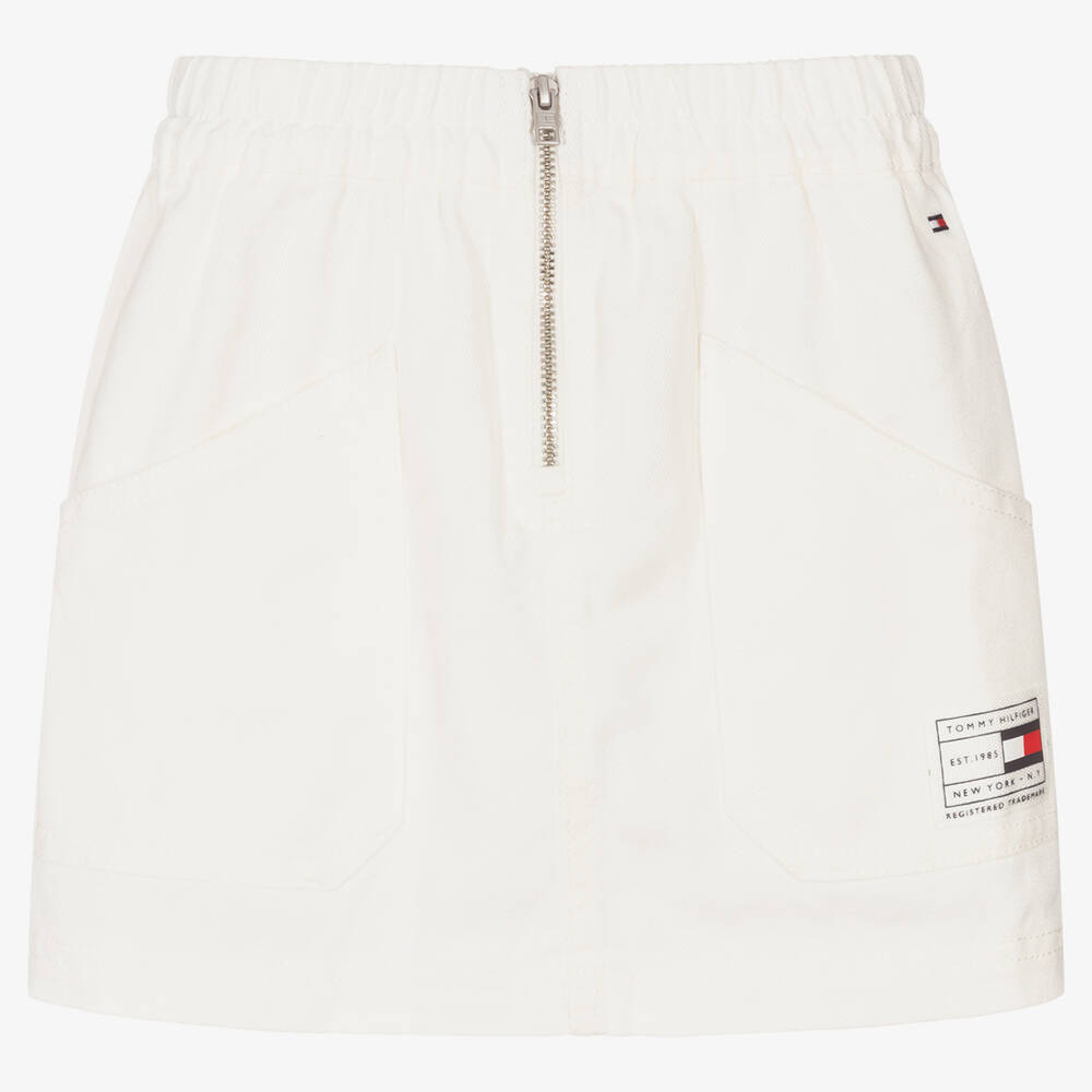 Tommy Hilfiger - Ivory Organic Cotton Skirt | Childrensalon