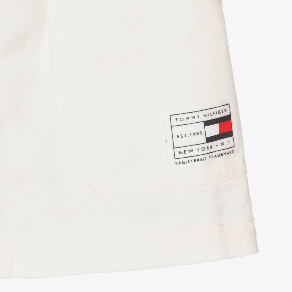 Tommy Hilfiger-Ivory Organic Cotton Skirt | Childrensalon Outlet