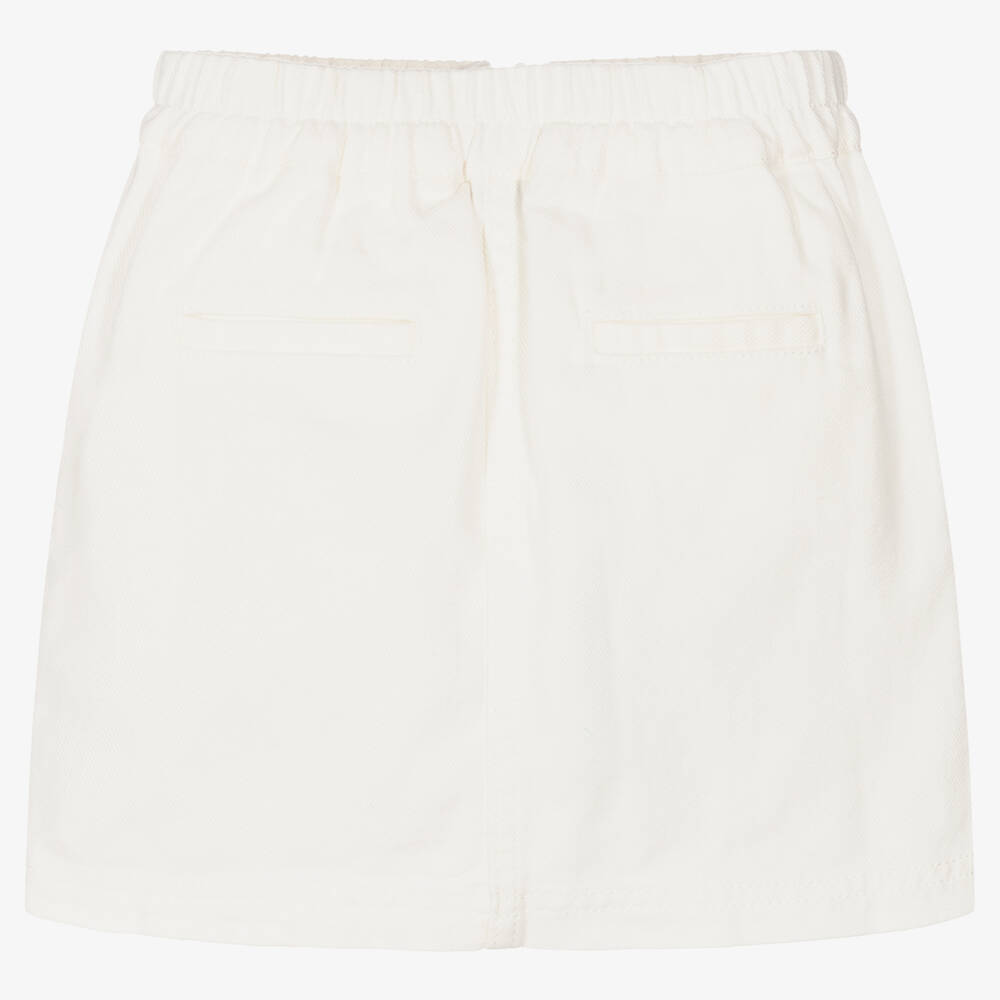Tommy Hilfiger-Ivory Organic Cotton Skirt | Childrensalon Outlet